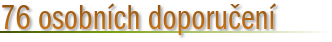 76 osobních doporučení